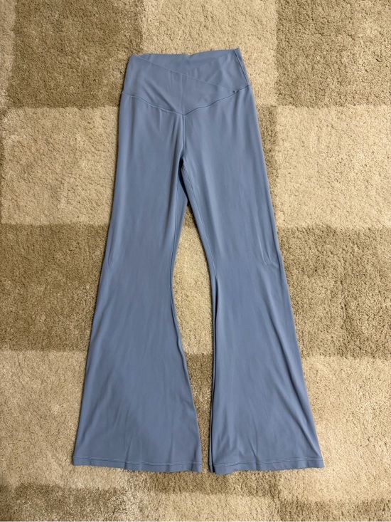 aerie Pants - OFFLINE by Aerie Real Me High Rise Flare Leggings – Light Blue Size Large Short